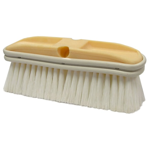 Weiler 9-1/2" Truck Wash Brush, Flagged White Polystyrene Fill 44510 - main